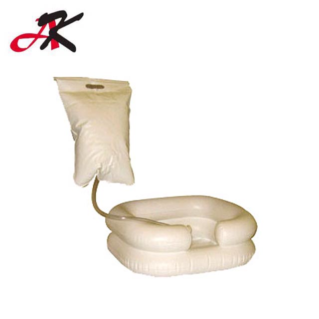 White Air inflatable shampoo basin hair washing basin for hospital use